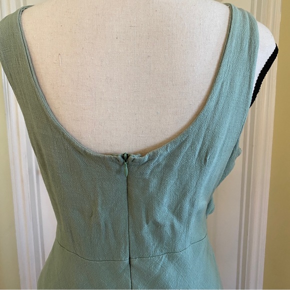 Blue Rain Twist Front MIDI Dress Size Large - Picture 4 of 11